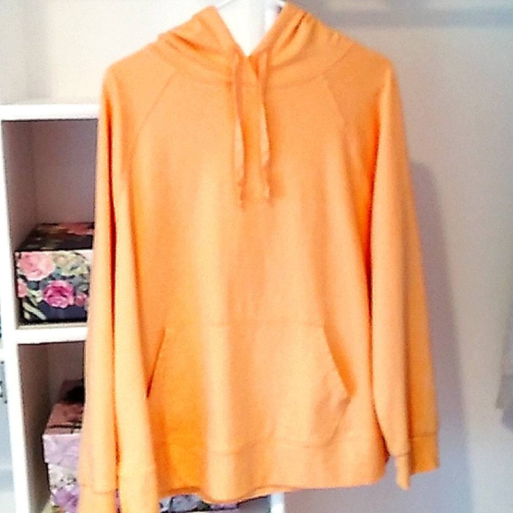 peach-colored hoodie, AVA & VIV, Size: X